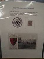 Merton College stamp design